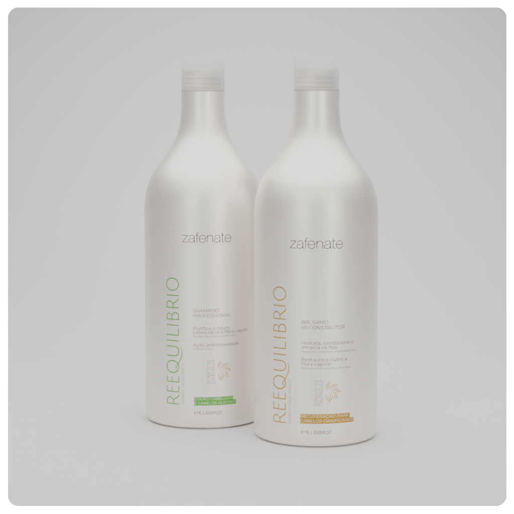 Kit Shampoo Reequilíbrio + Bálsamo Reequilíbrio 1L