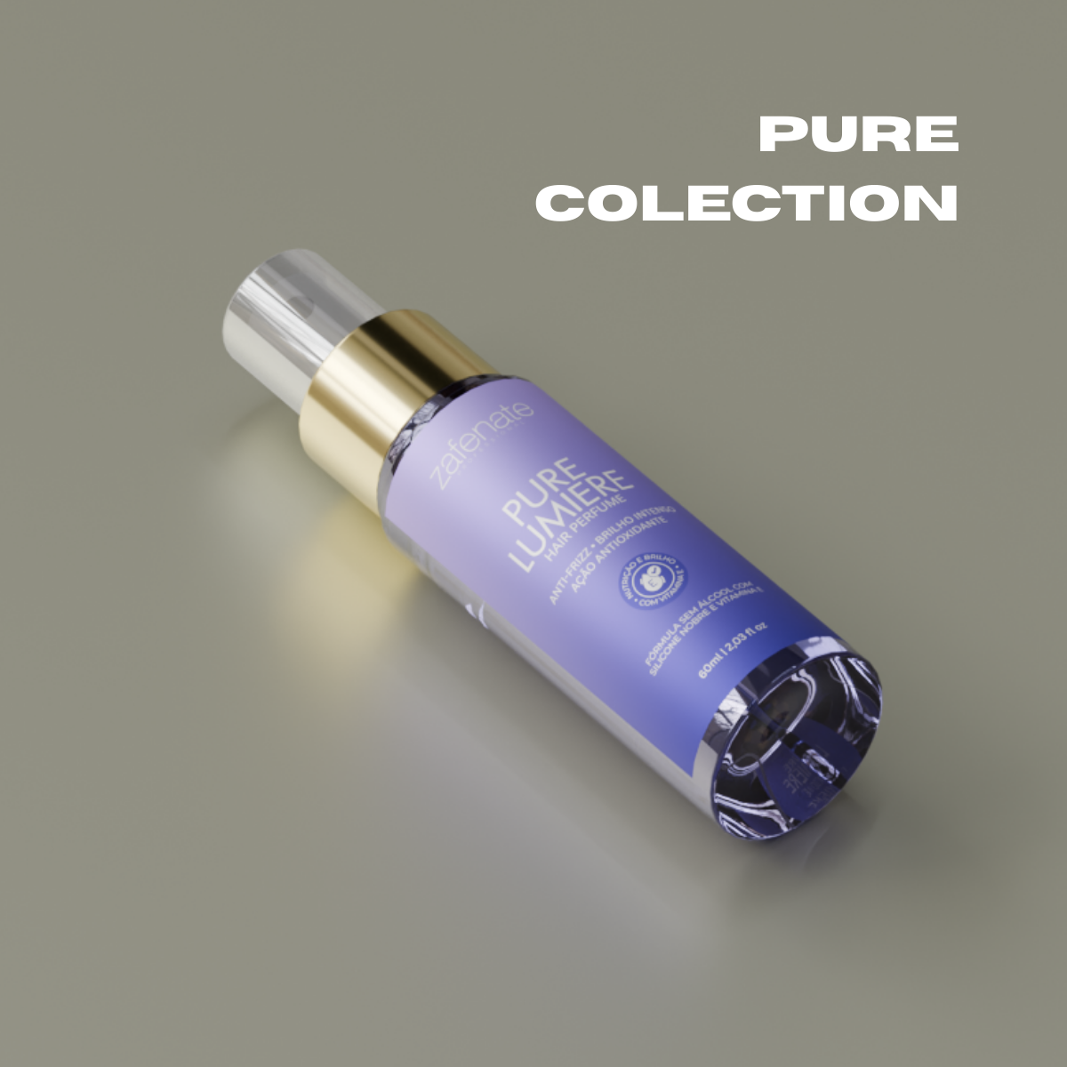 Perfume capilar - Silicóne & Vitamina E - Pure Lumiére Zafenate - 70ml