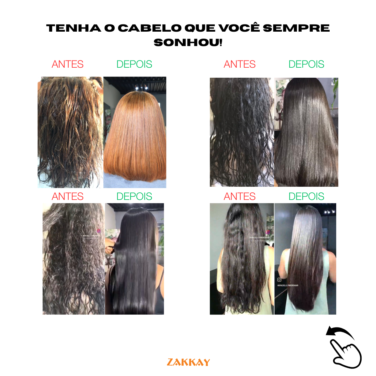 Escova Progressiva Zafenate Zakkay Sem Formol Argan 1 Litro
