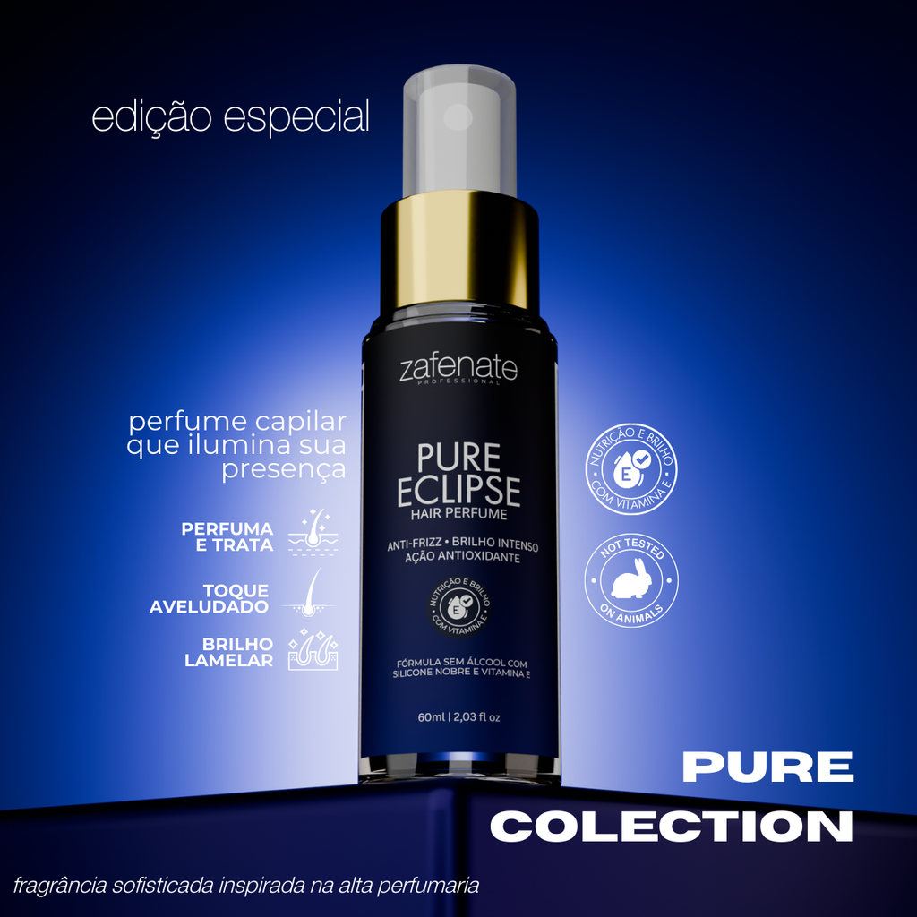 Kit 3 Perfume Capilar - Zafenate Cosméticos Pure collection