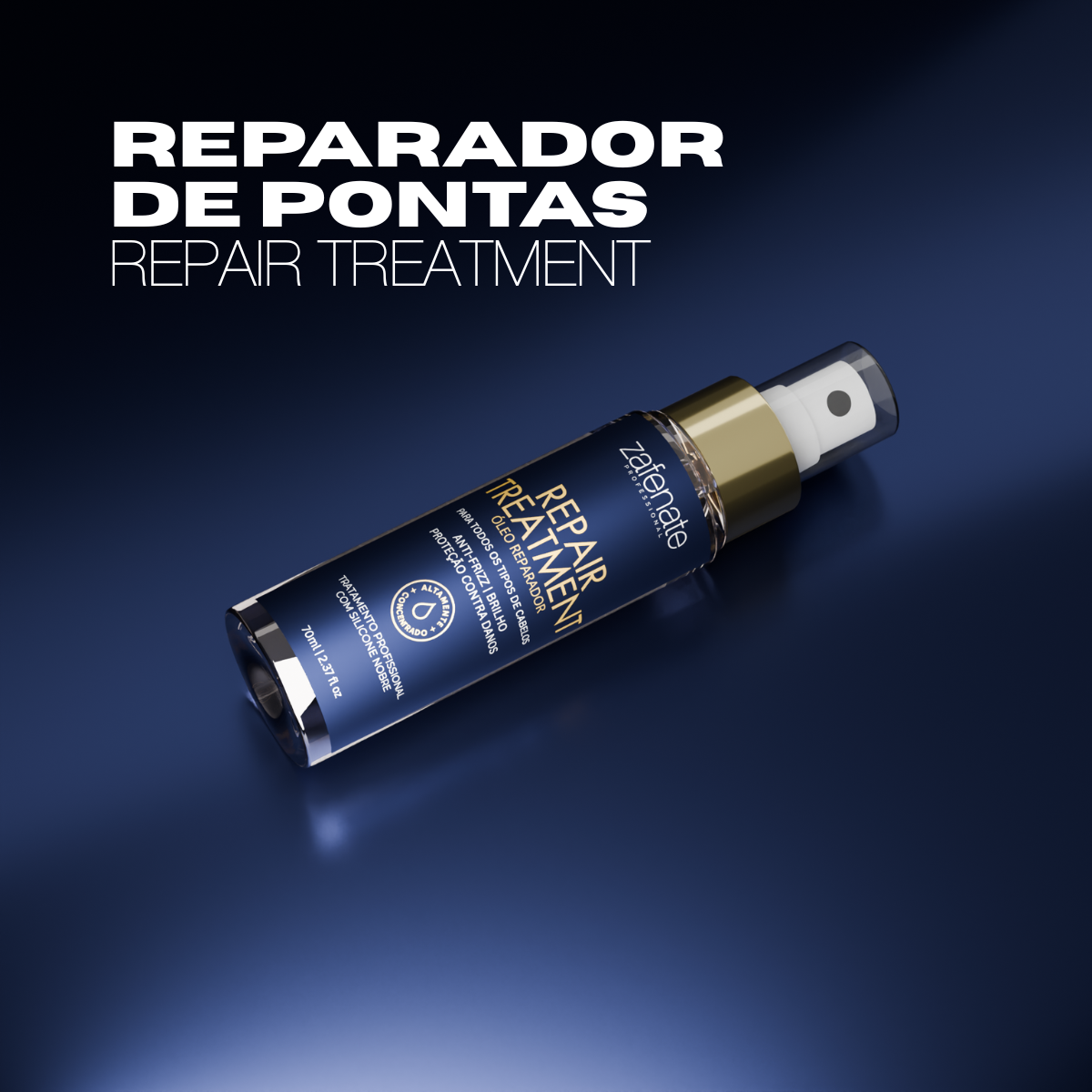 Óleo Reparador - Silicone Nobre Zafenate - 70ml