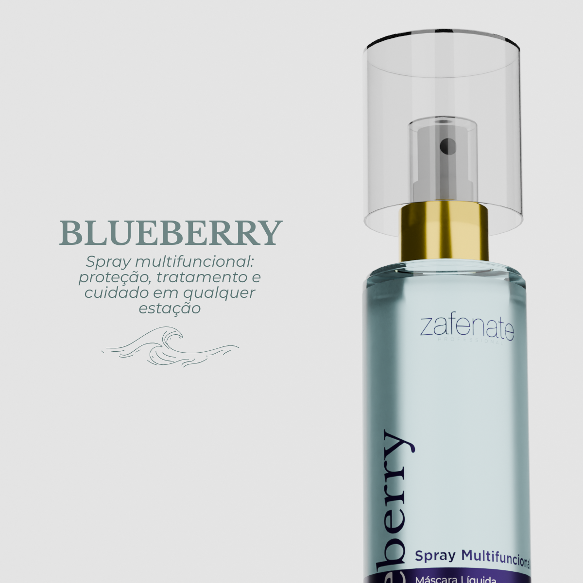 Blueberry - Finalizador Multifuncional 4 Em 1 Zafenate 200ml