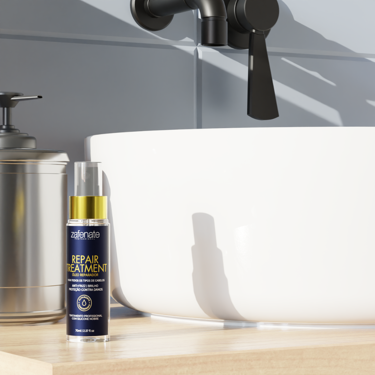 Óleo Reparador - Silicone Nobre Zafenate - 70ml